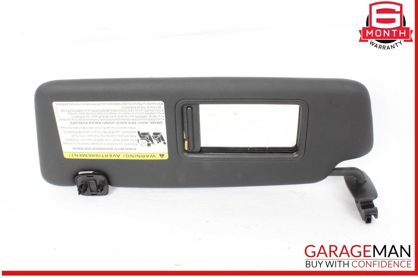 09-17 Audi S4 Q5 Front Left Driver Side Sun Visor Sunvisor Black 8E0010192T OEM