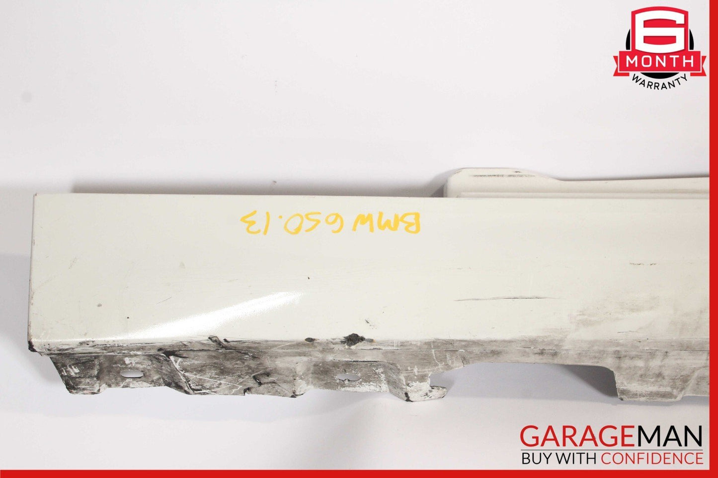 13-19 BMW 650i F06 Left Driver Side Rocker Skirt Molding Trim Panel White OEM