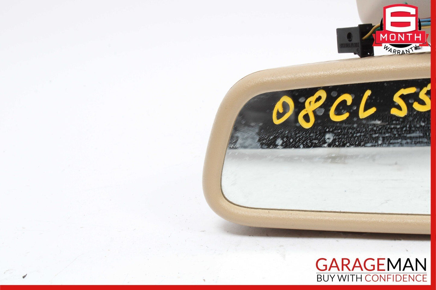 07-13 Mercedes W216 CL550 CL600 CL65 AMG Interior Upper Rear View Mirror Brown