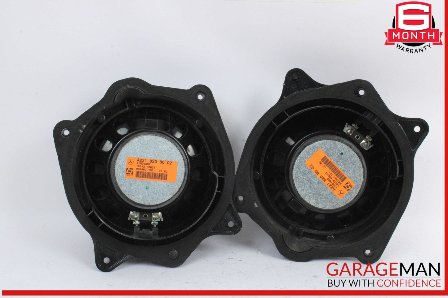 10-13 Mercedes W221 S550 Rear Left & Right Door Loud Speaker Speakers Set OEM