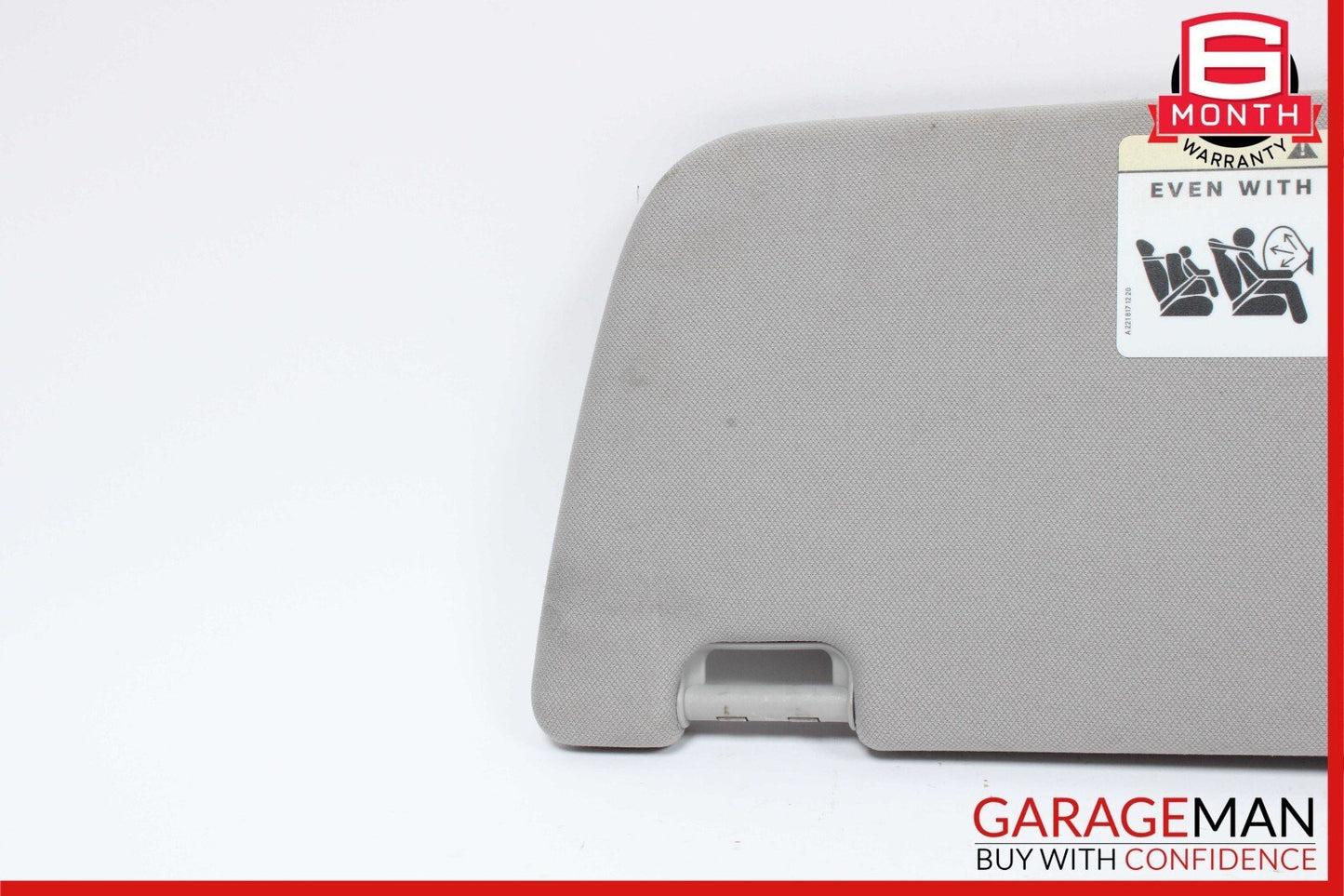 Mercedes W221 S550 CL550 Sun Visor Sunvisor Shade Cover Right Passenger Gray OEM