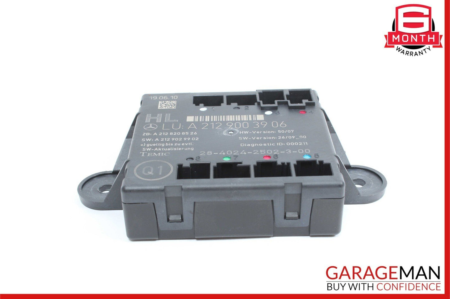 08-18 Mercedes W204 C300 C63 AMG E350 Rear Left Side Door Control Module OEM