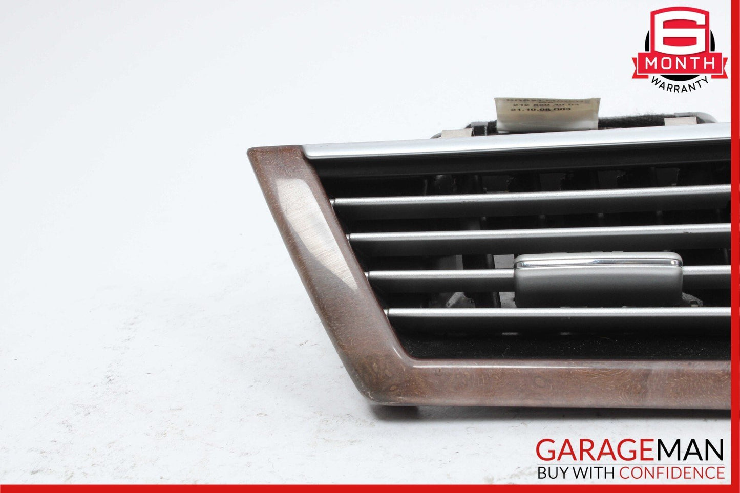 10-13 Mercedes W212 E350 E550 Front Left Side Dash AC A/C Air Vent Trim Wood