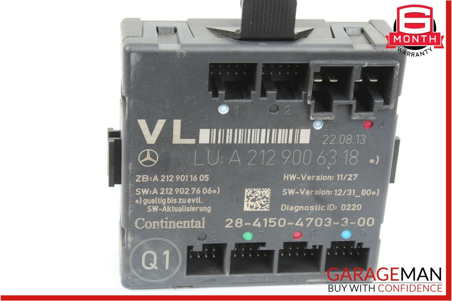 08-17 Mercedes E350 C300 Front Left Driver Side Door Control Module Unit