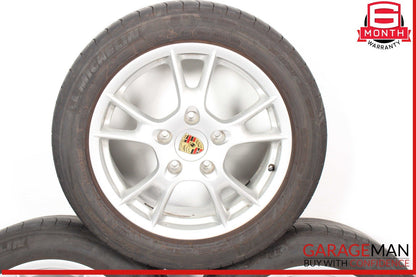 05-08 Porsche Boxster Cayman Wheel Tire Rim Set of 4 Pc R17 OEM