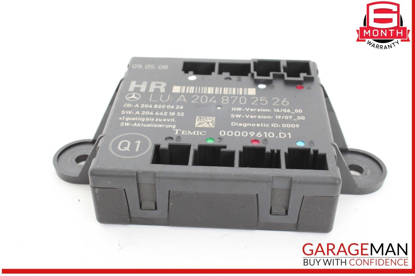 08-18 Mercedes W204 C300 SLK350 E400 Front Left Side Door Control Module OEM