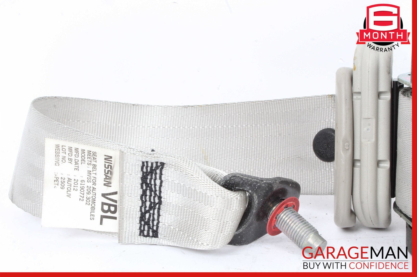 11-12 Nissan Leaf Rear Left Seatbelt Seat Belt Retractor OEM