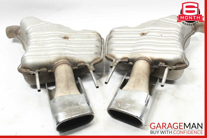 07-10 Mercedes W216 CL600 S600 Exhaust Muffler Mufflers Tips Set of 2 Pc OEM