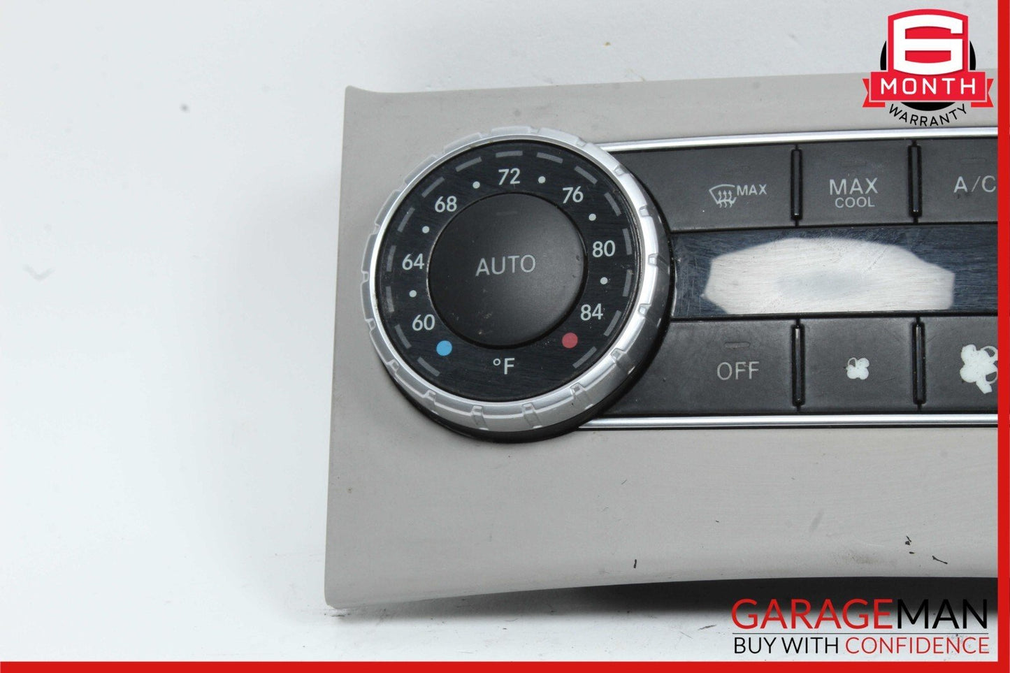12-14 Mercedes W204 C250 C300 A/C Heater Climate Control Switch Assembly Grey