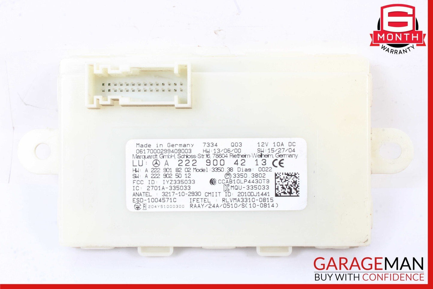 14-19 Mercedes W205 C300 S550 GLC350 Keyless Go Entry Control Module Unit OEM