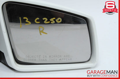 12-14 Mercedes W204 C250 C63 AMG Front Right Side Mirror Rear View Door White