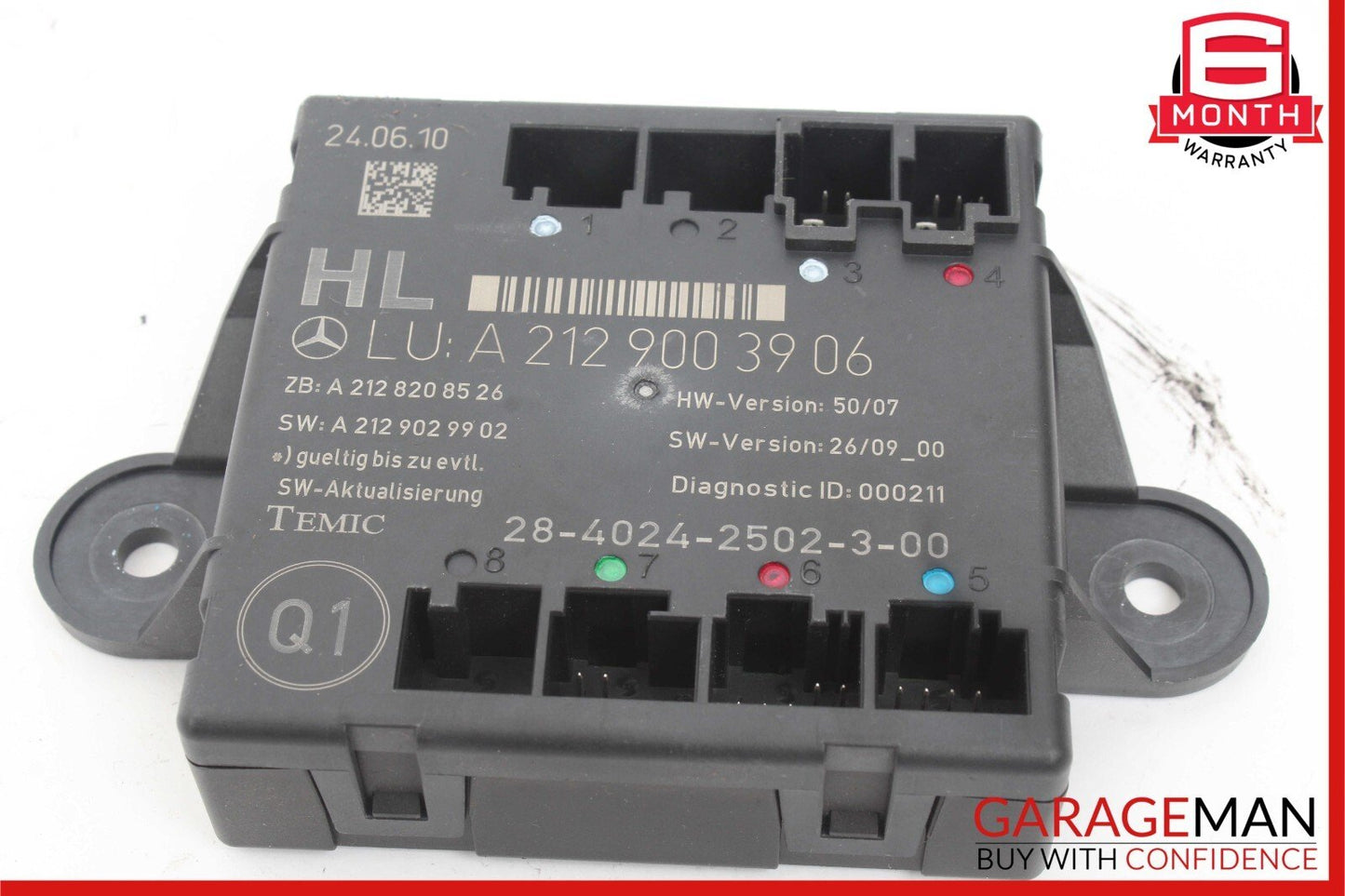 08-18 Mercedes W212 E550 C300 CLS550 Rear Left Side Door Control Module OEM