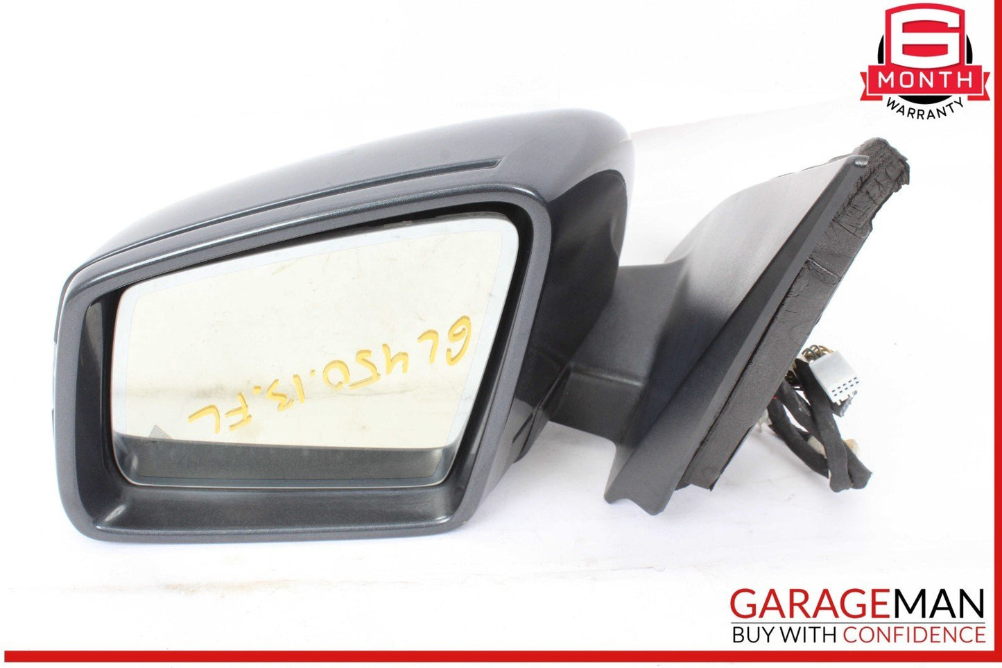 12-16 Mercedes X166 GL450 Front Left Side Door Rear View Mirror w/ Blind Spot