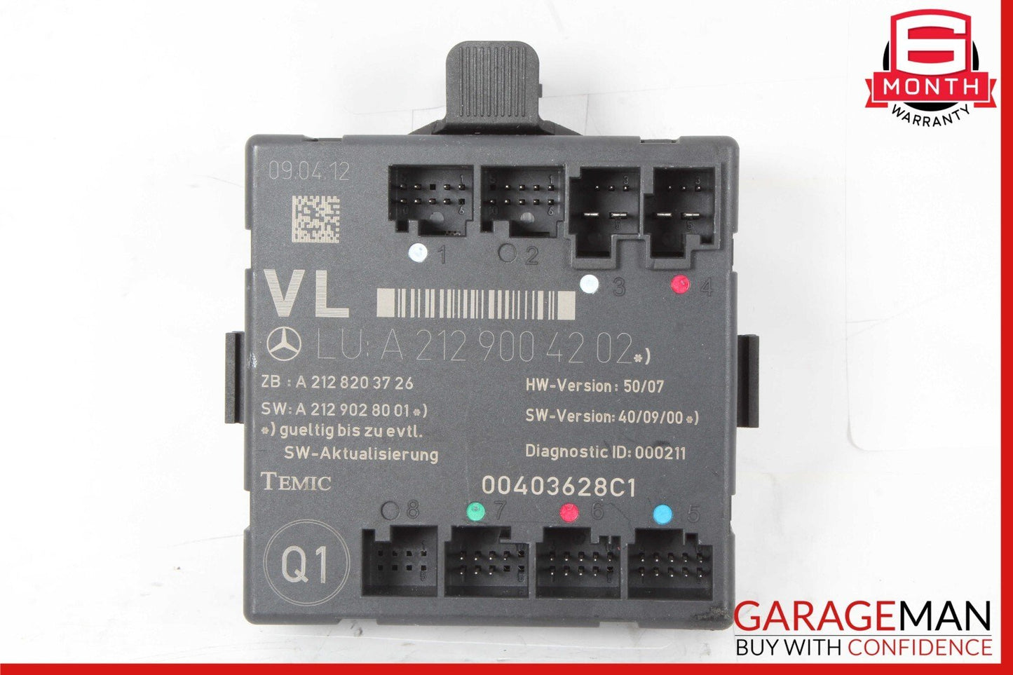 08-18 Mercedes W204 C250 SLK350 E400 Front Left Side Door Control Module Unit 21290042022 Genuine