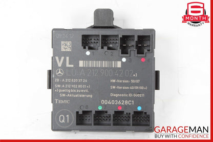 08-18 Mercedes W204 C250 SLK350 E400 Front Left Side Door Control Module Unit 21290042022 Genuine