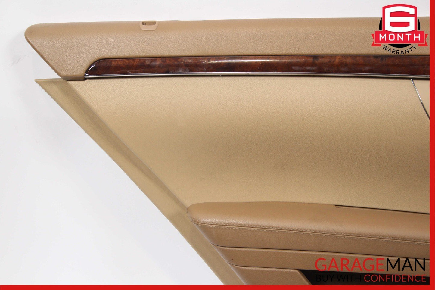 07-09 Mercedes W221 S550 Rear Left Side Interior Door Panel Trim Assy Brown