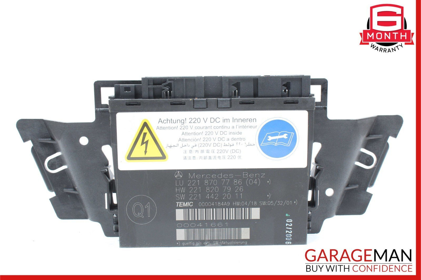 07-10 Mercedes W221 S550 CL550 Front Left or Right Seat Contour Control Module