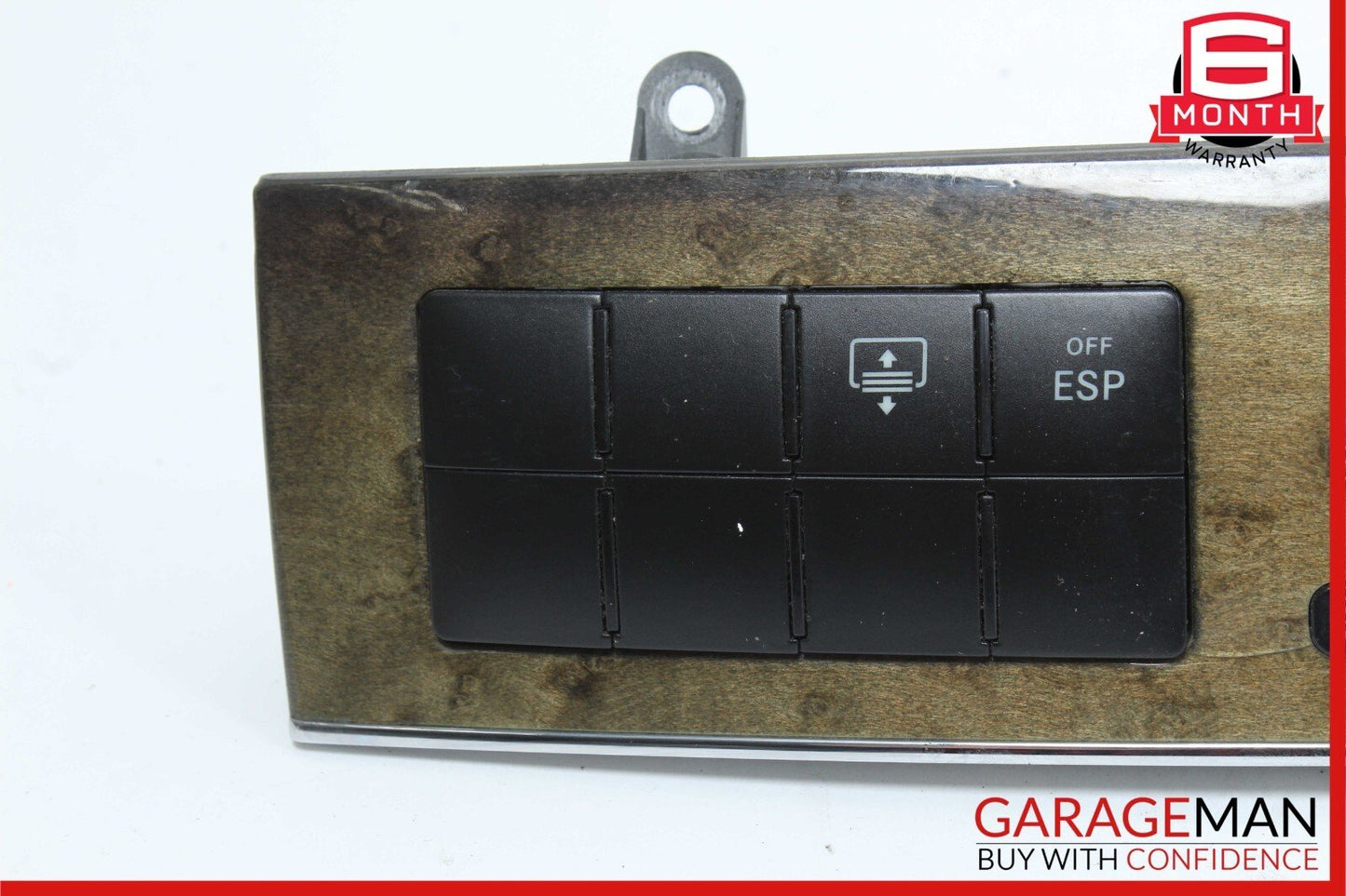 05-07 Mercedes W203 C230 Dash Door Lock Hazard Light Control Switch Walnut OEM