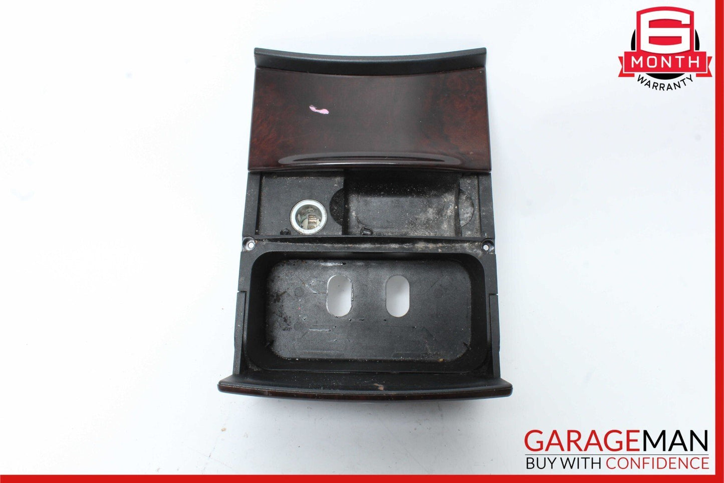 10-13 Mercedes W221 S550 Ash Tray Ashtray Lighter Cup Holder Trim Assembly Wood