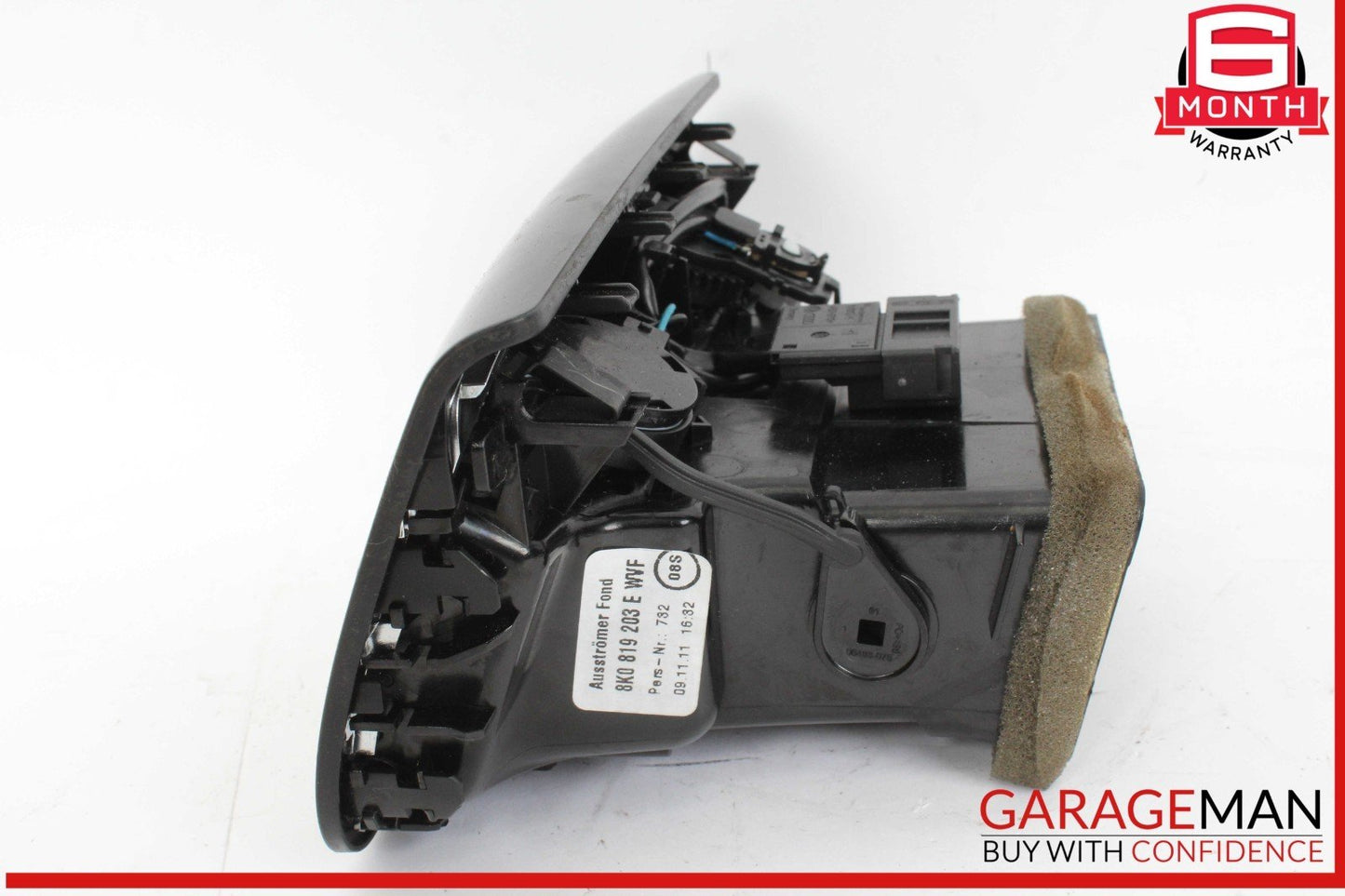 09-12 Audi S4 Rear Center Console AC A/C Air Conditioning Air Vent Grille OEM