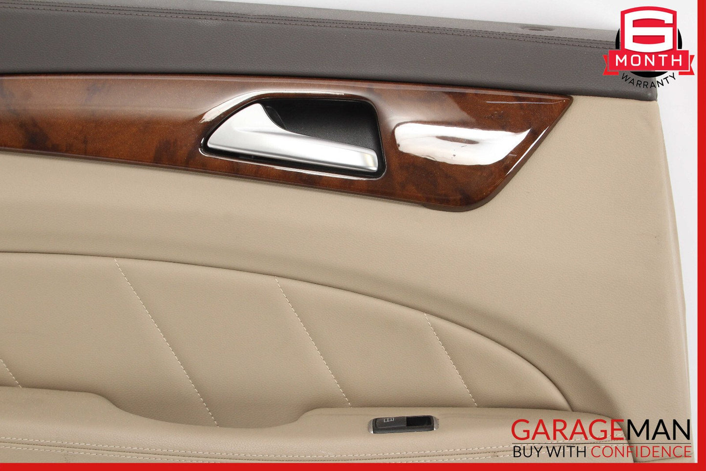 12-14 Mercedes W218 CLS550 Rear Left Driver Side Interior Door Panel Beige OEM