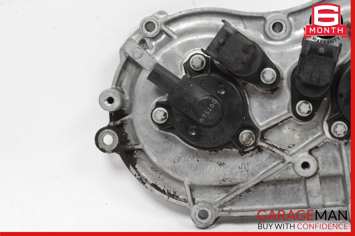 06-13 Mercedes W220 S55 AMG S550 Front Right Engine Timing Chain Cover Plate OEM
