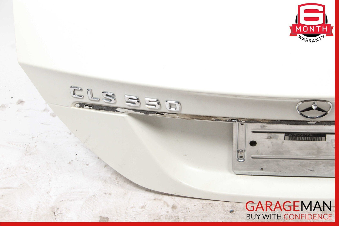 06-11 Mercedes W219 CLS500 CLS55 AMG Rear Trunk Lid Deck Shell Panel White OEM