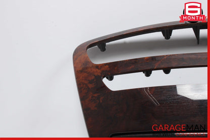 07-13 Mercedes W216 CL550 Center Console Comand Head Unit Bezel Trim Assy Wood