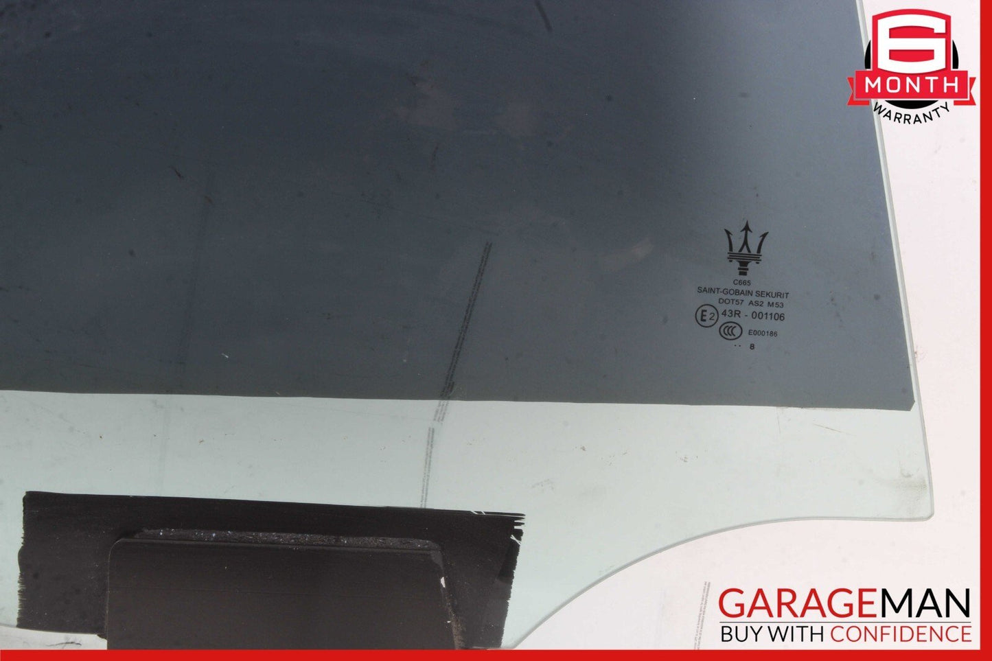 14-24 Maserati Ghibli Rear Right Passenger Side Door Glass Window OEM