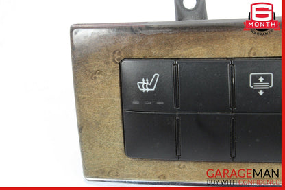 05-07 Mercedes W203 C230 Dashboard Dash Control Switch Panel Bezel Trim Walnut
