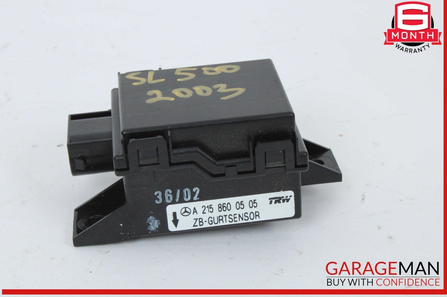 00-13 Mercedes R230 SL500 Seat Belt Seatbelt Tension Sensor 2158600505 OEM
