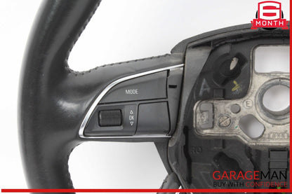 13-16 Audi A4 Front Left Driver Side Steering Wheel Black 4L0419091AC OEM