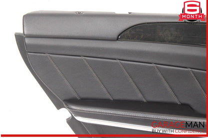 13-16 Mercedes X166 GL550 GL350 Interior Door Panel Rear Left Side Black OEM