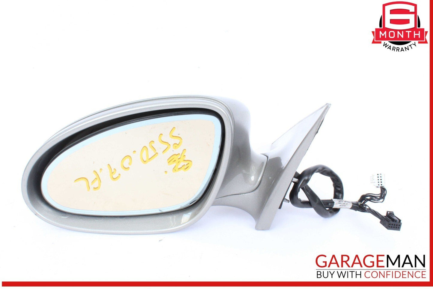07-09 Mercedes W221 S550 S600 Front Left Side Door Rear View Mirror Silver OEM