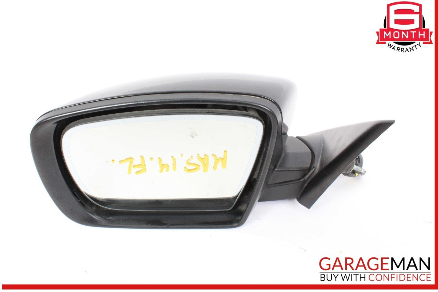 14-17 Maserati Ghibli S Front Left Driver Side Door Rear View Mirror Black OEM