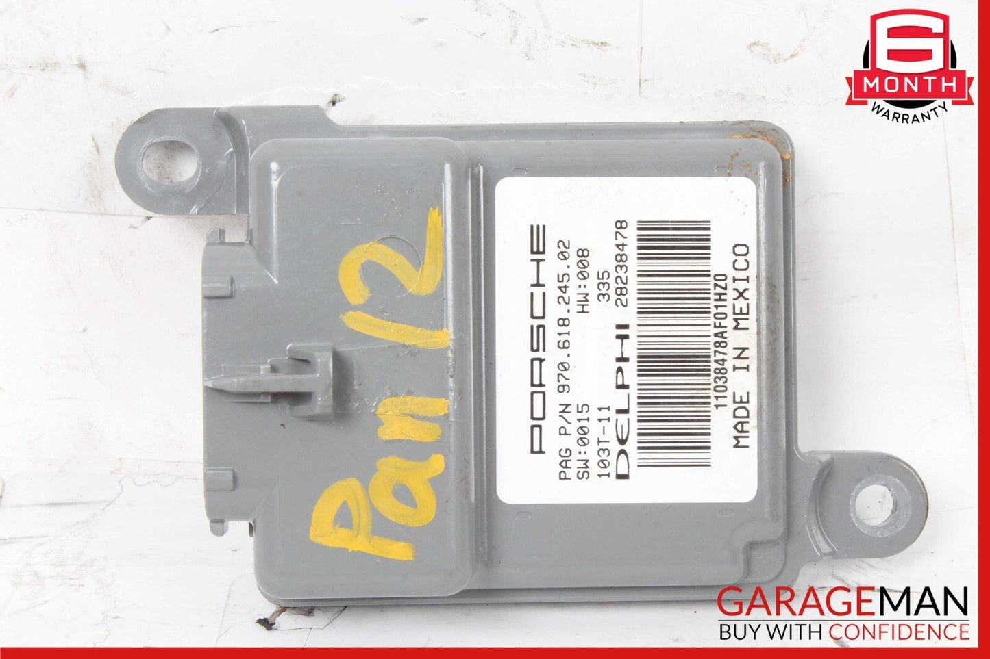 10-16 Porsche Panamera Front Right Passenger Seat Occupant Sensor Module OEM