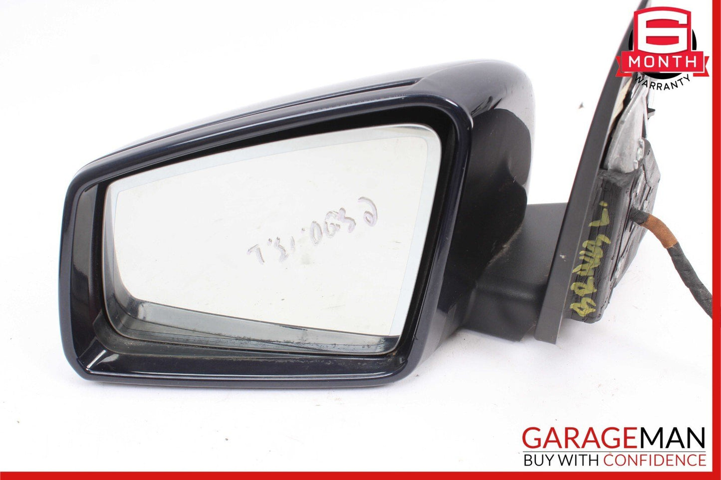 12-14 Mercedes W204 C300 Front Left Side Mirror Door Rear View Glass Blue OEM