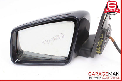 12-14 Mercedes W204 C300 Front Left Side Mirror Door Rear View Glass Blue OEM