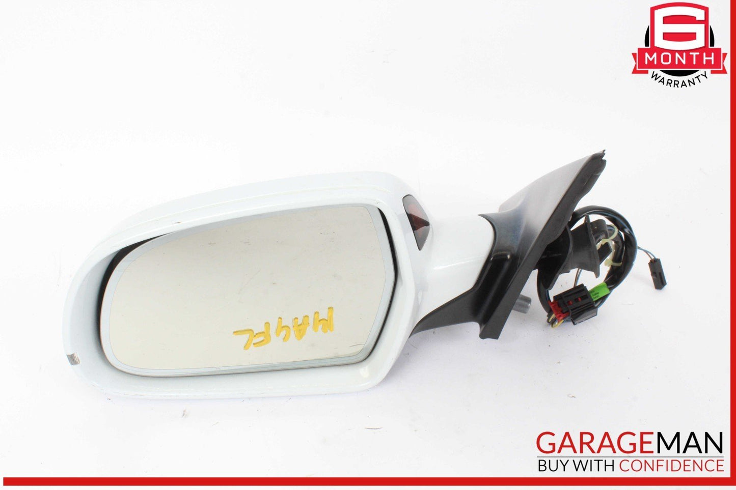 09-16 Audi A4 S4 Front Left Driver Side Door Rear View Mirror White OEM