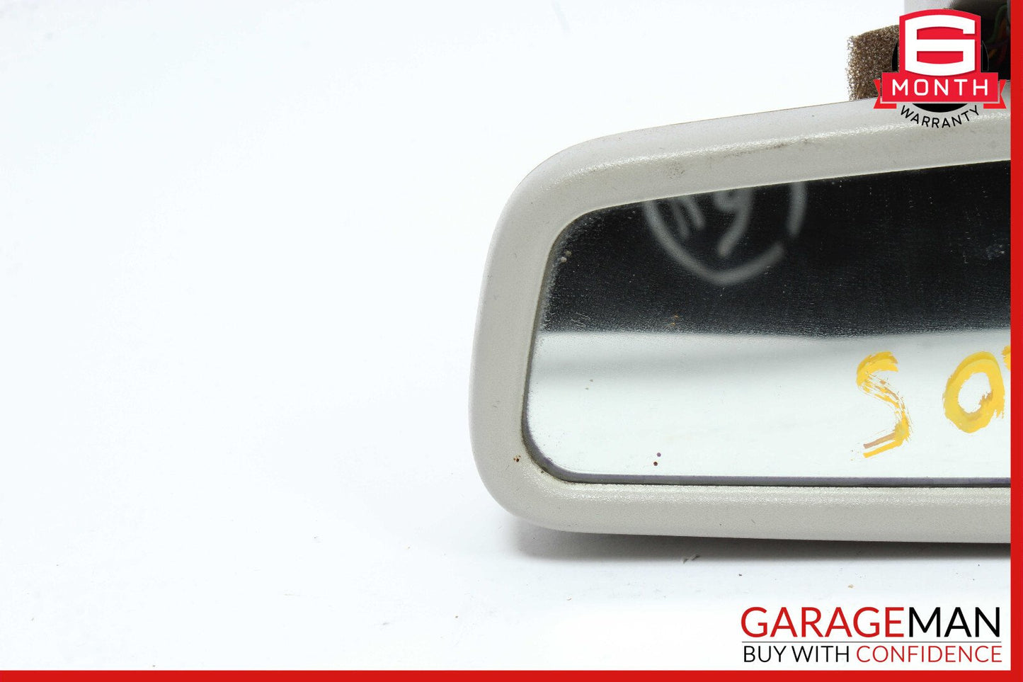 03-06 Mercedes R230 SL500 Interior Front Top Upper Rear View Mirror Gray OEM