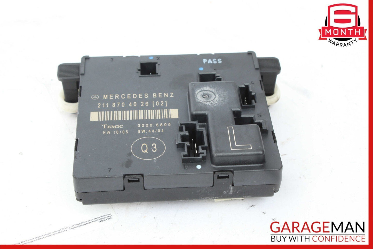 03-09 Mercedes W211 E350 E63 AMG Rear Left Driver Side Door Control Module Unit