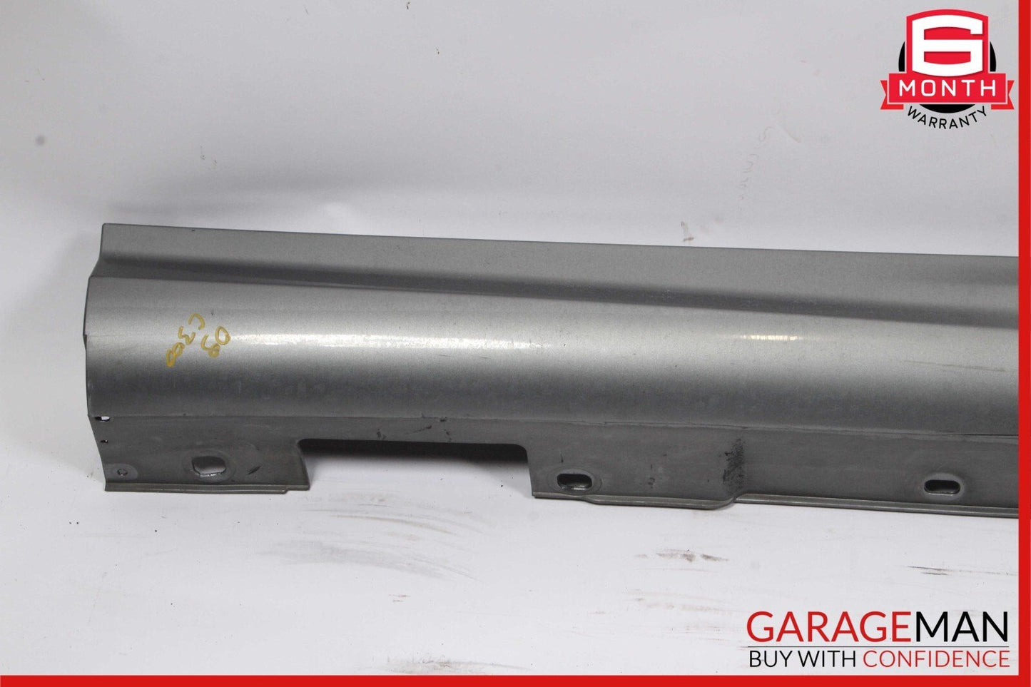 08-14 Mercedes W204 C250 AMG Sport Sedan Right Side Rocker Skirt Panel Silver