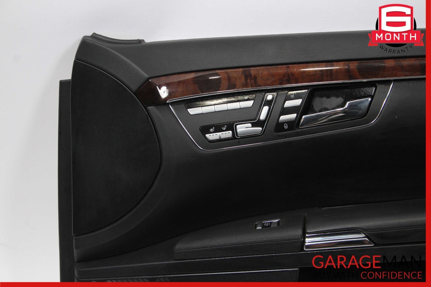 07-09 Mercedes W221 S550 Front Right Passenger Interior Door Panel Black OEM