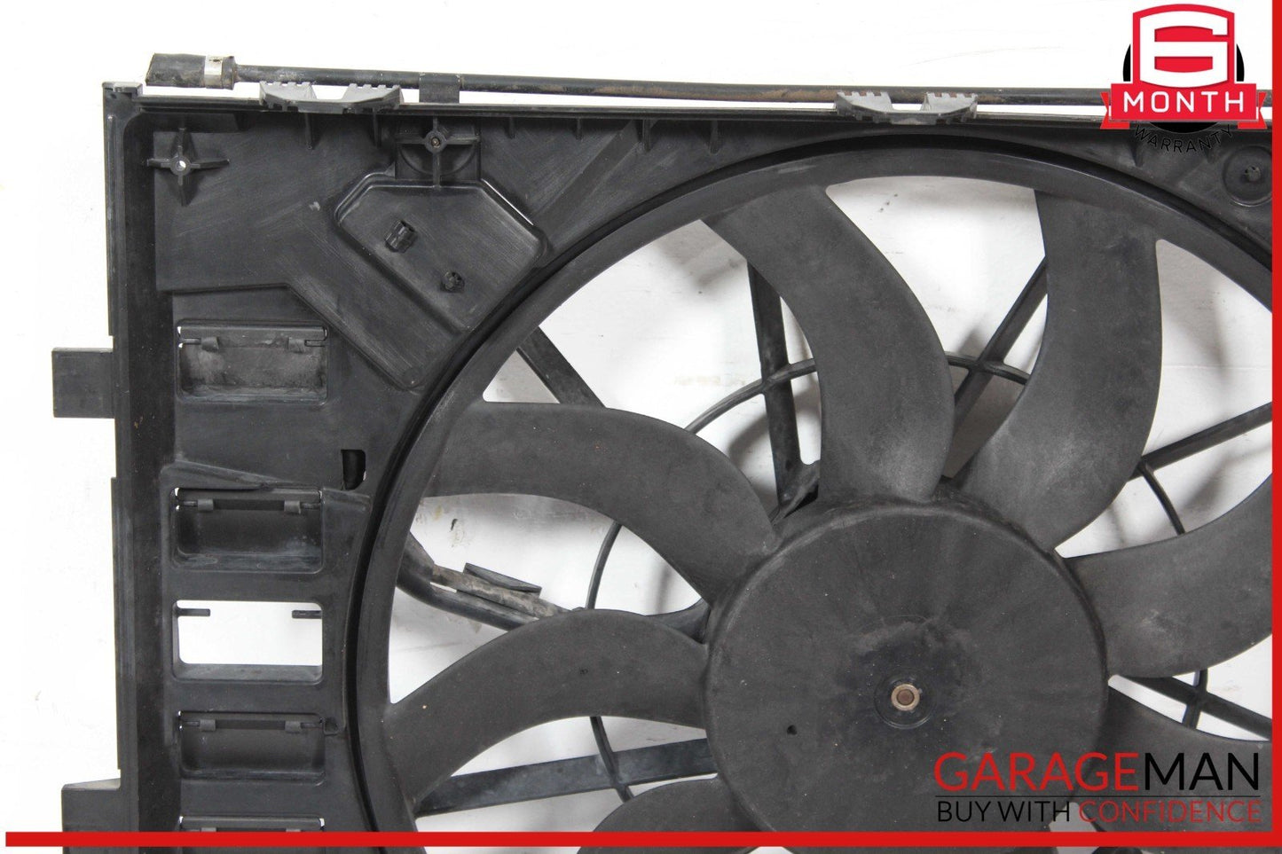 11-18 Porsche Cayenne 958 Engine Cooling Fan Motor Shroud Assembly OEM