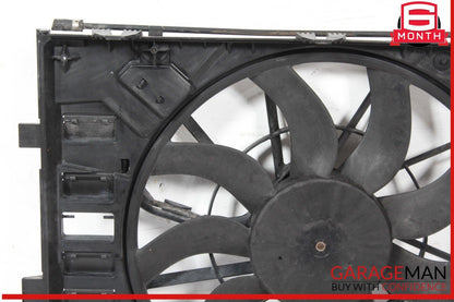 11-18 Porsche Cayenne 958 Engine Cooling Fan Motor Shroud Assembly OEM