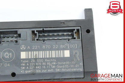 07-13 Mercedes W221 S550 Front Right Side Under Seat Control Module Unit OEM