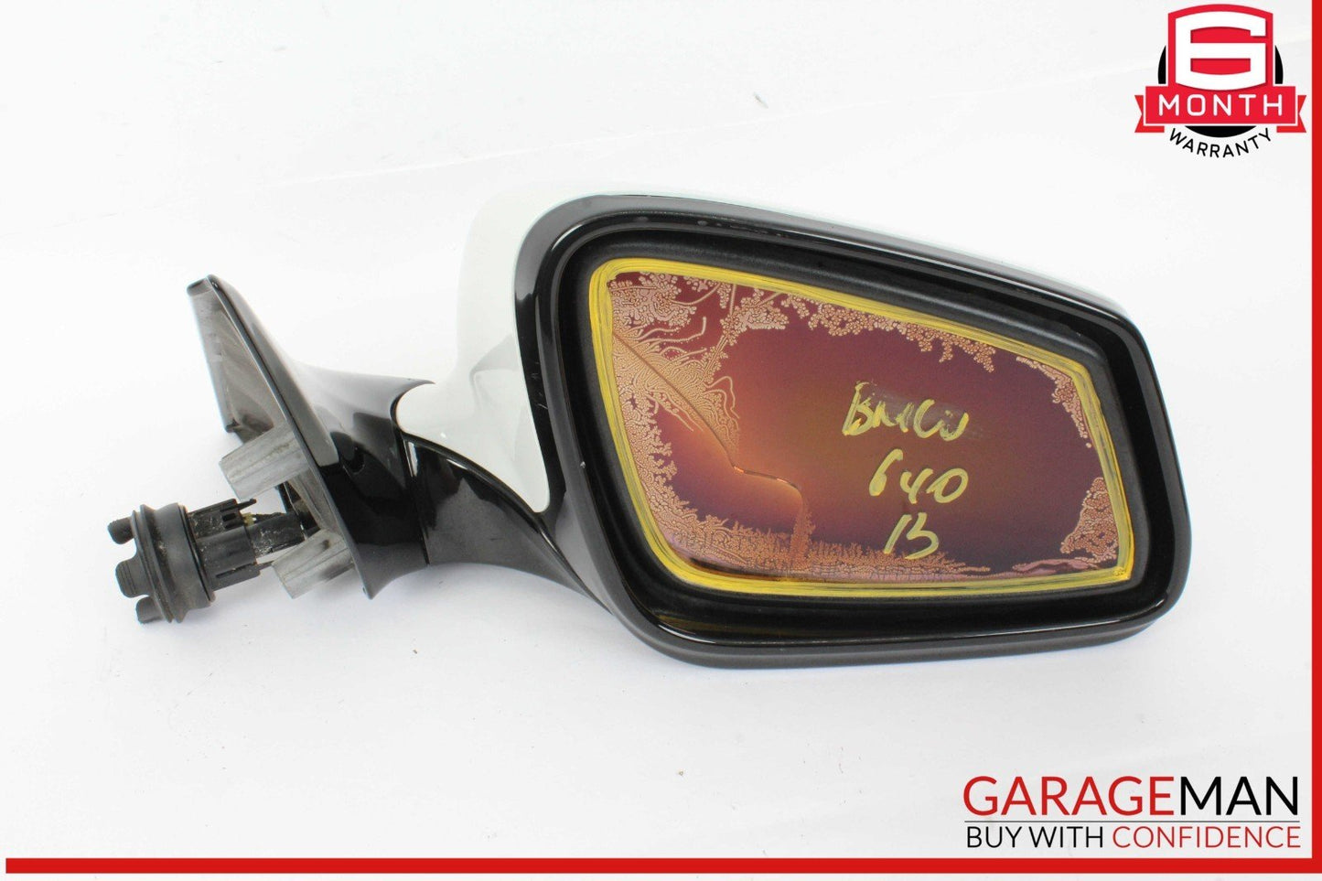 12-18 BMW 640i 650i Front Right Passenger Side Door Rear View Mirror White OEM
