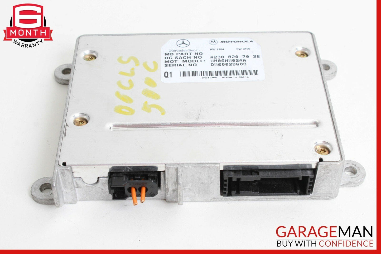 07-09 Mercedes W219 CLS500 SL600 Voice Phone Telephone Communication Module OEM