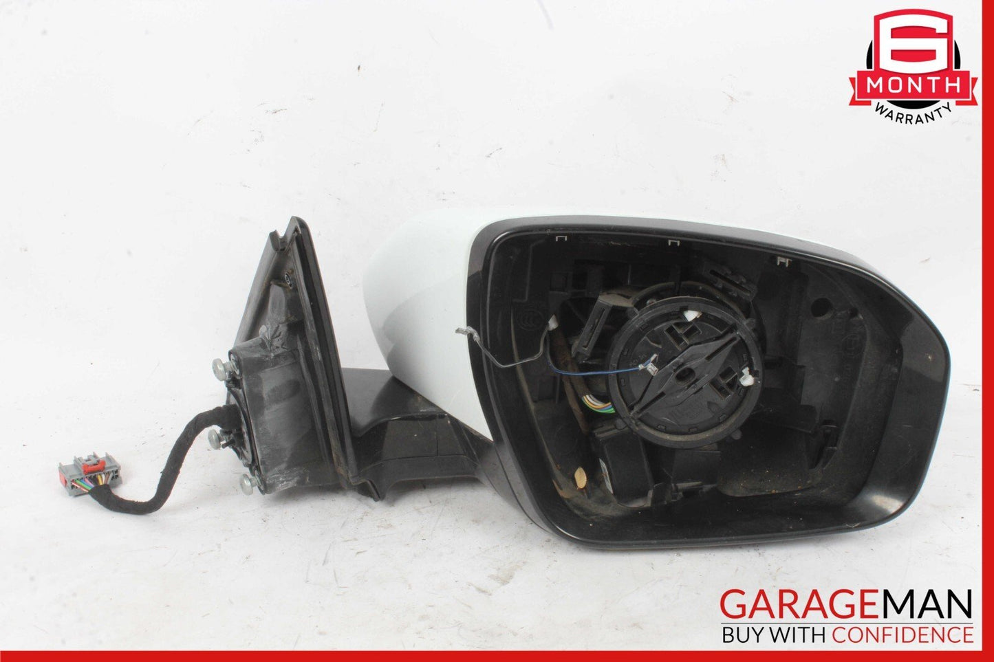 12-13 LR Range Rover Evoque L538 Right Side Rear View Mirror w/o Glass White OEM