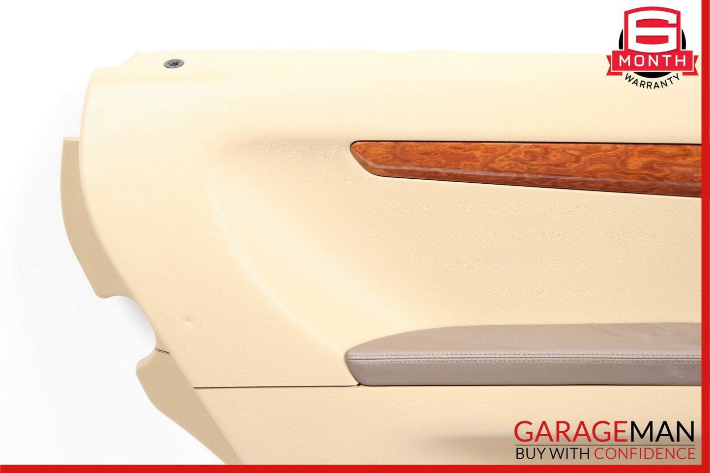 06-10 Mercedes W251 R350 Rear Left Side Complete Interior Door Panel Brown OEM